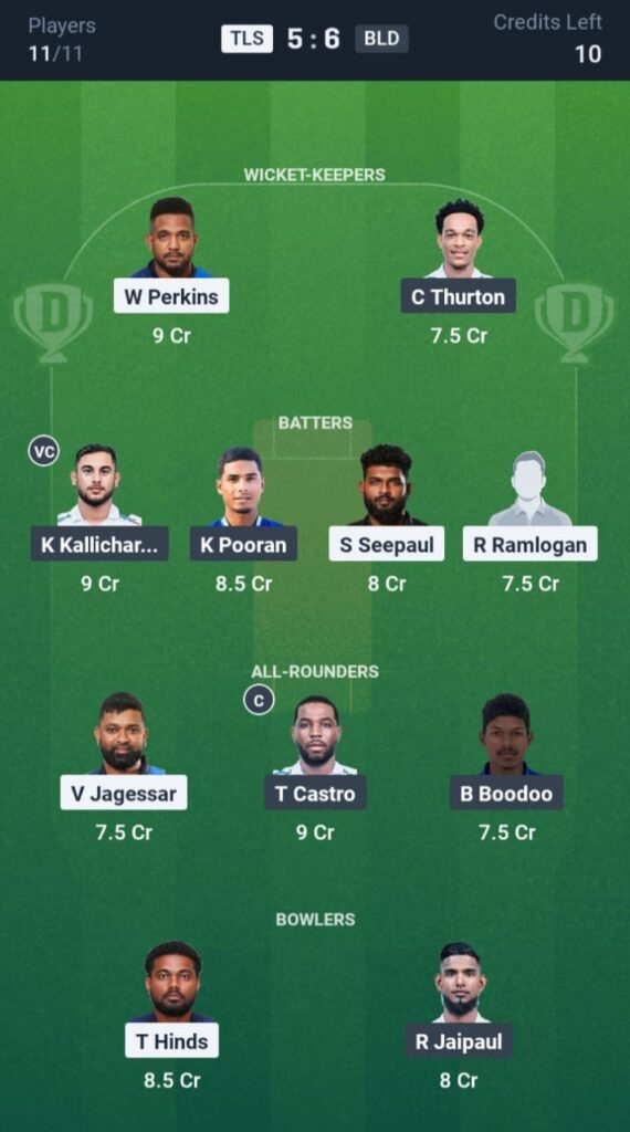 TLS vs BLD Dream11