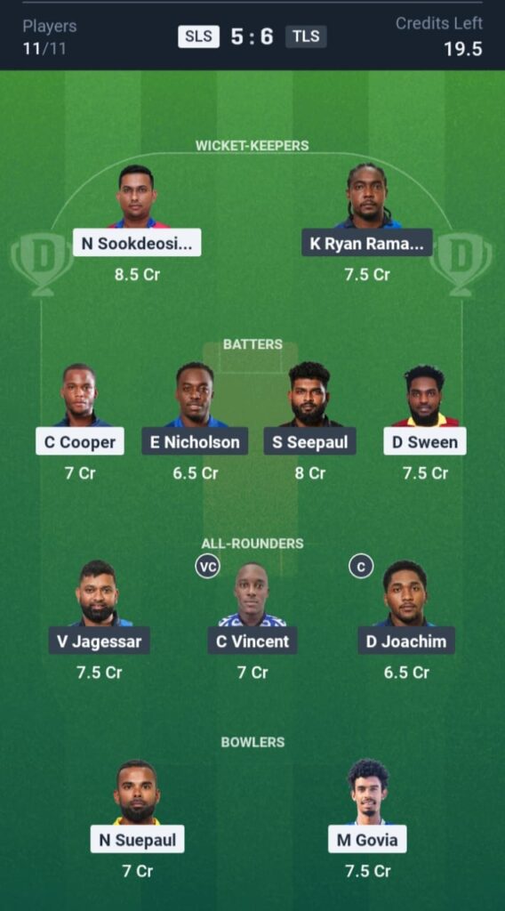 SLS vs TLS Dream11