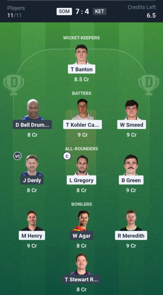 SOM vs KET Dream11