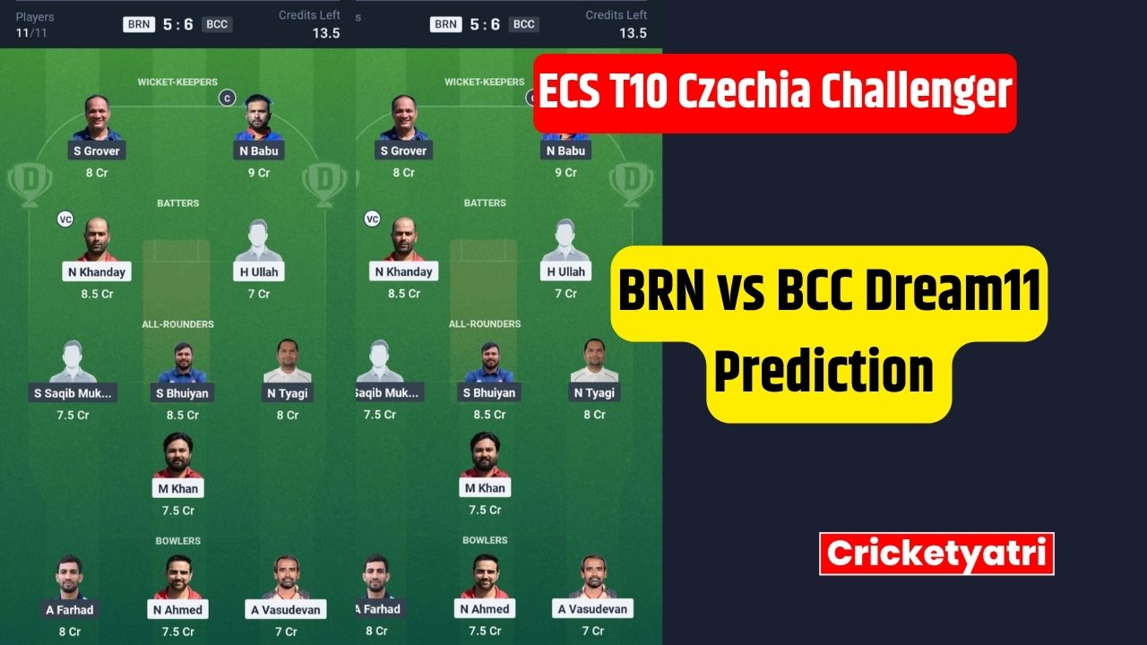 BRN vs BCC Dream11