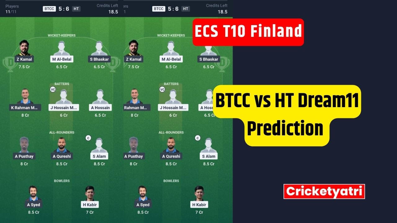 BTCC vs HT Dream11