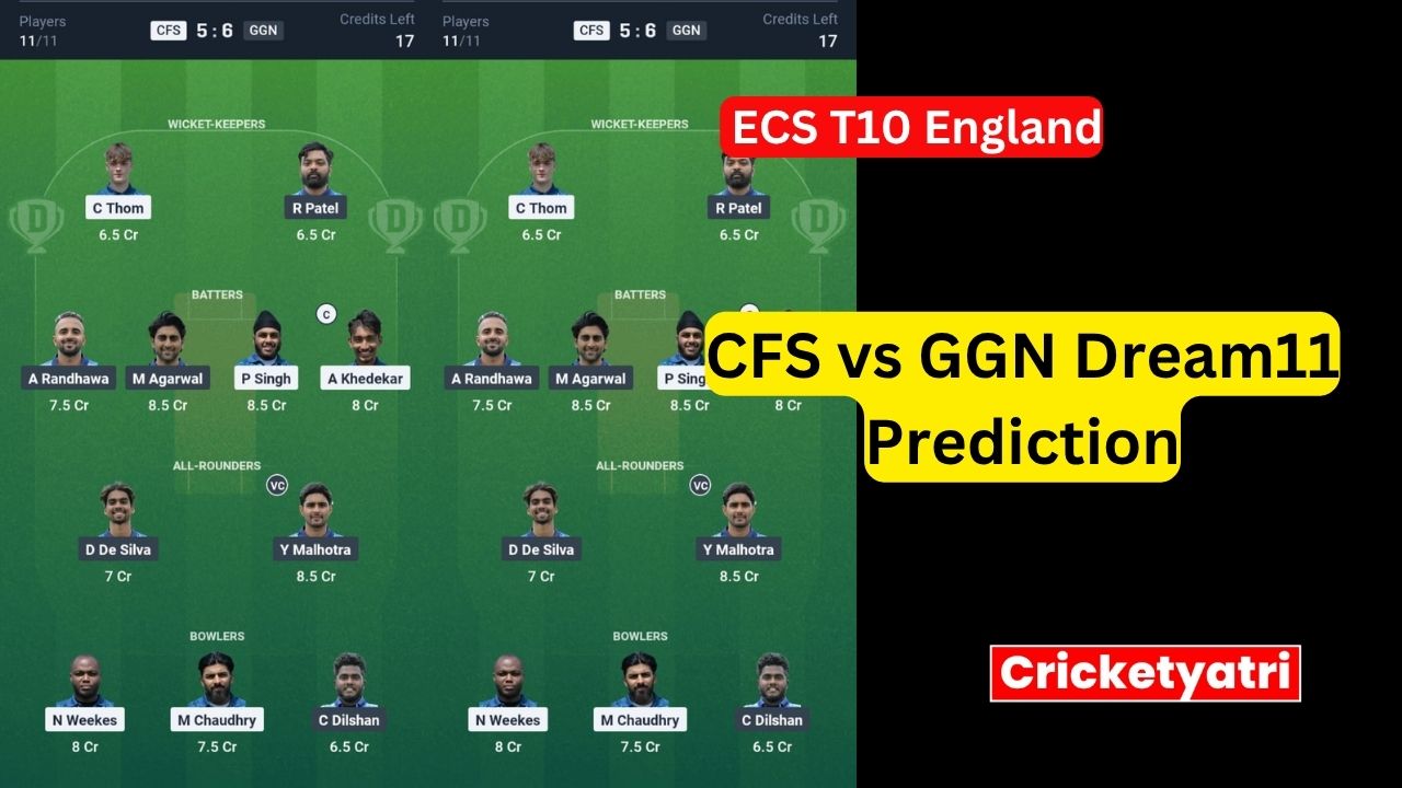 CFS vs GGN Dream11