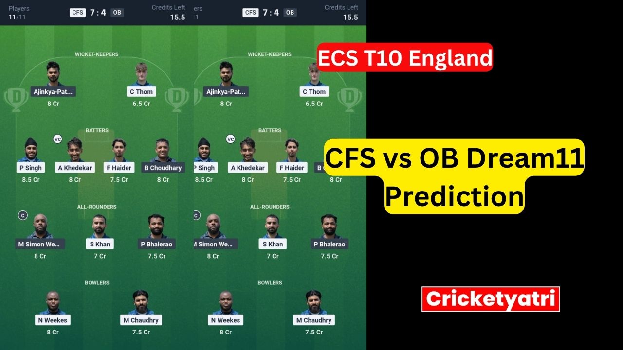 CFS vs OB Dream11