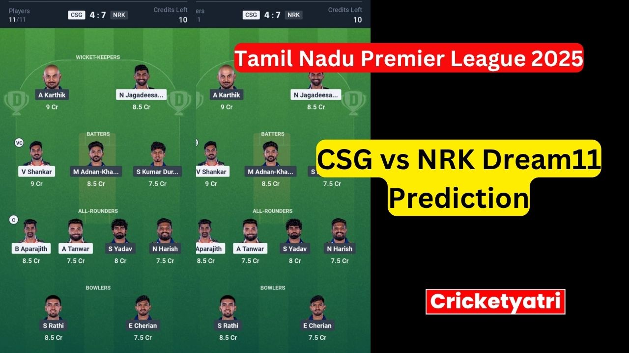 CSG vs NRK Dream11
