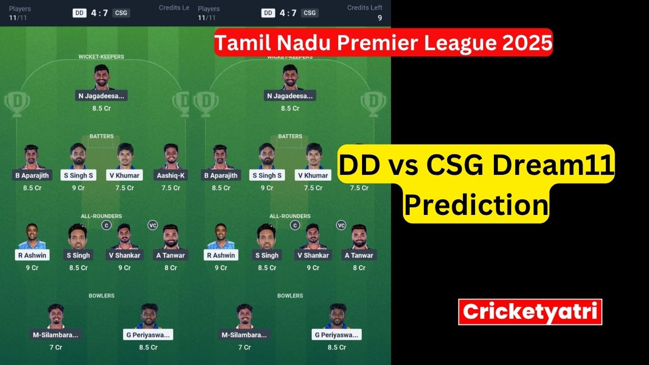DD vs CSG Dream11