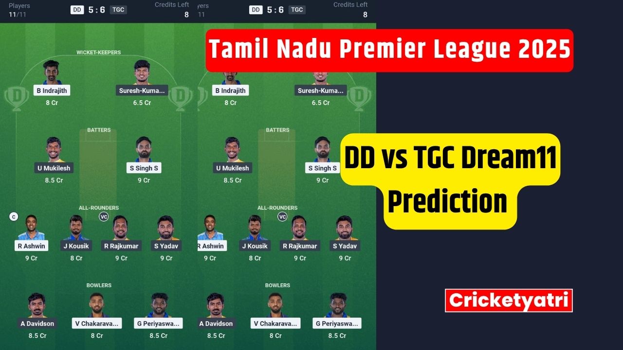 DD vs TGC Dream11