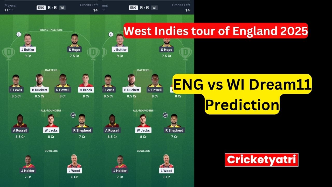 ENG vs WI Dream11