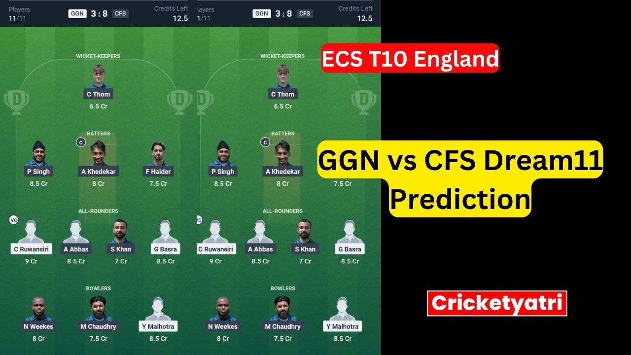 GGN vs CFS Dream11