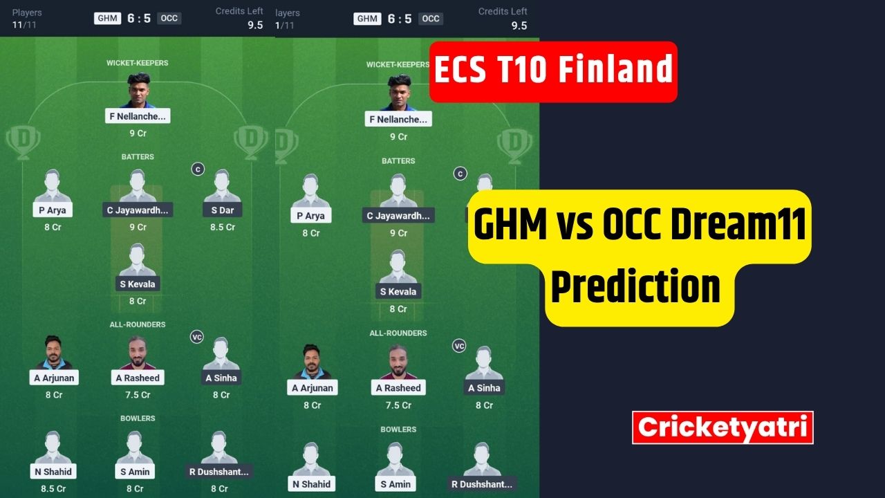 GHM vs OCC Dream11
