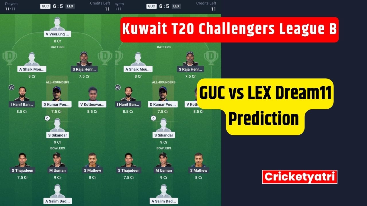GUC vs LEX Dream11