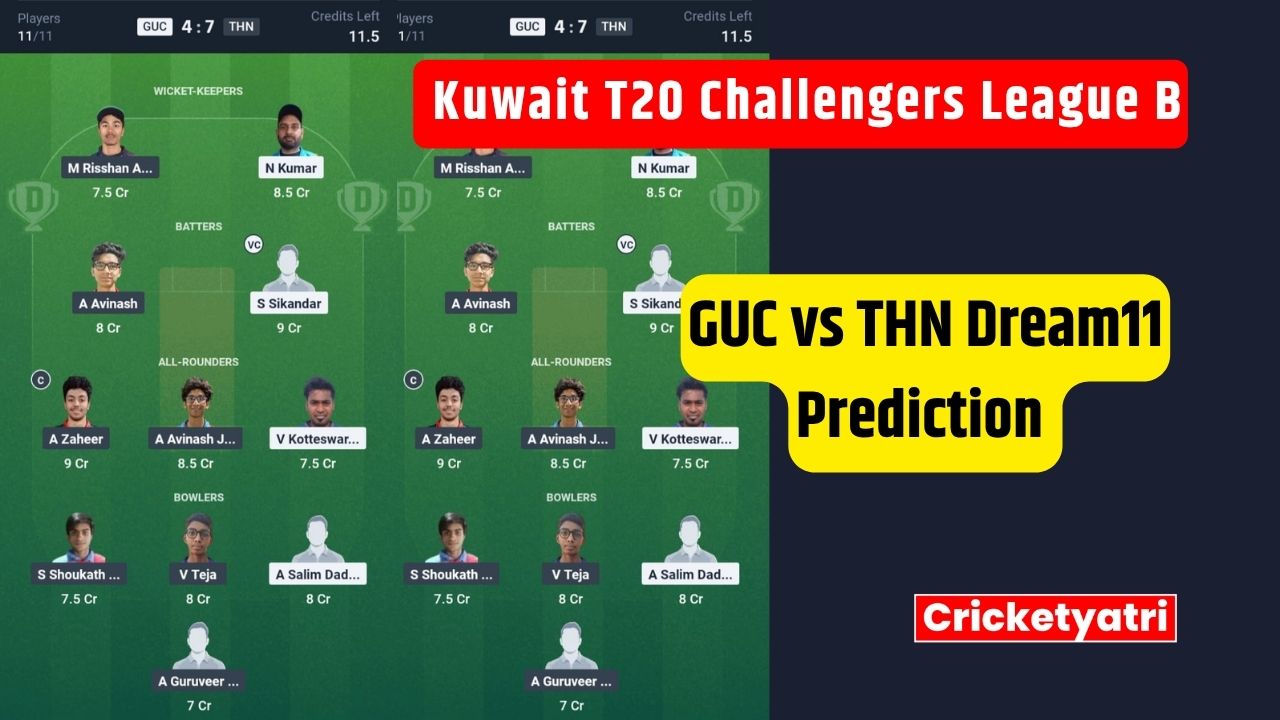GUC vs THN Dream11