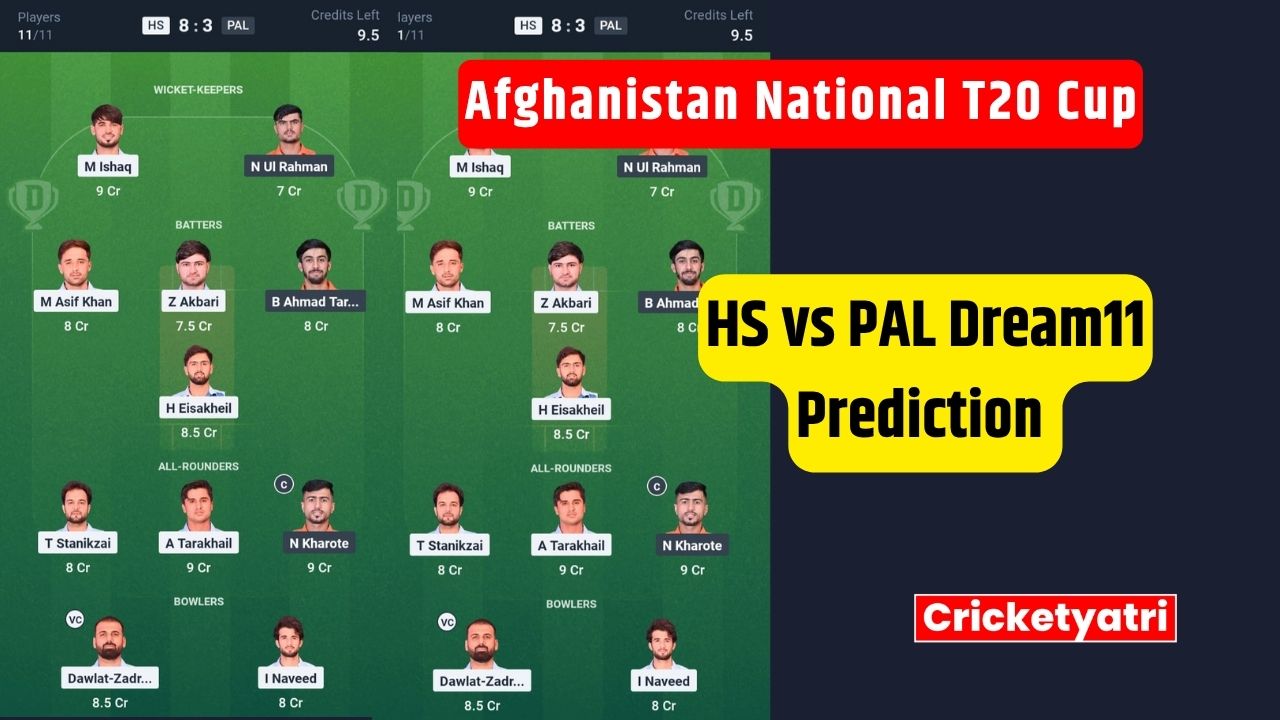HS vs PAL Dream11