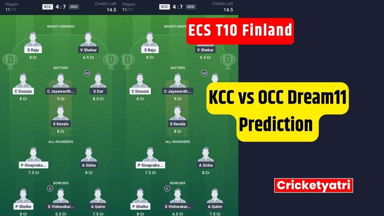 KCC vs OCC Dream11