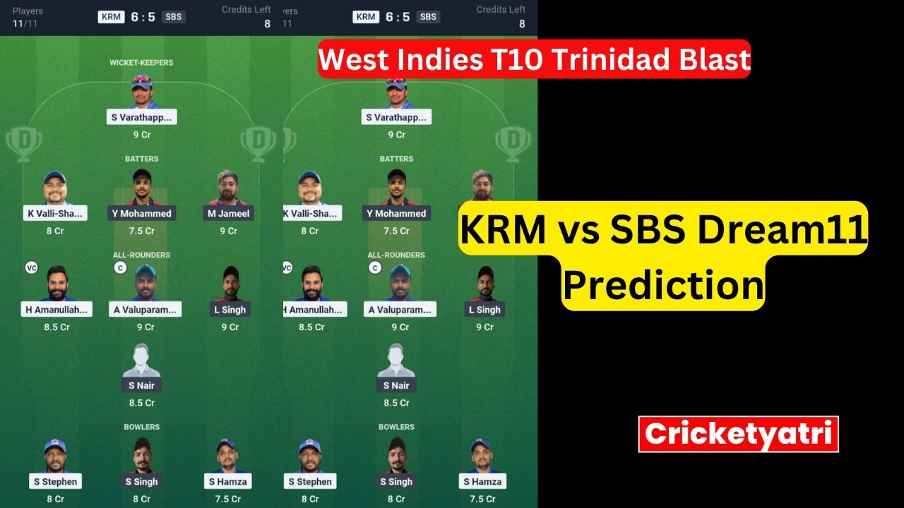 KRM vs SBS Dream11
