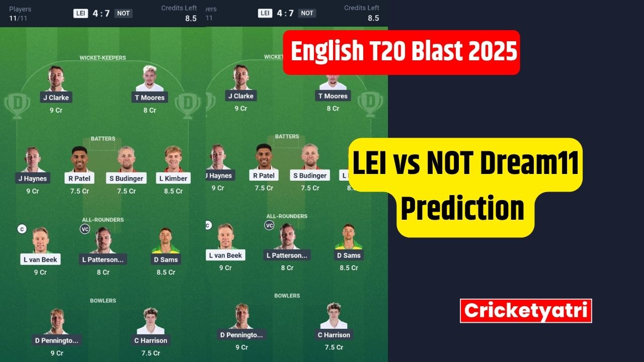 LEI vs NOT Dream11