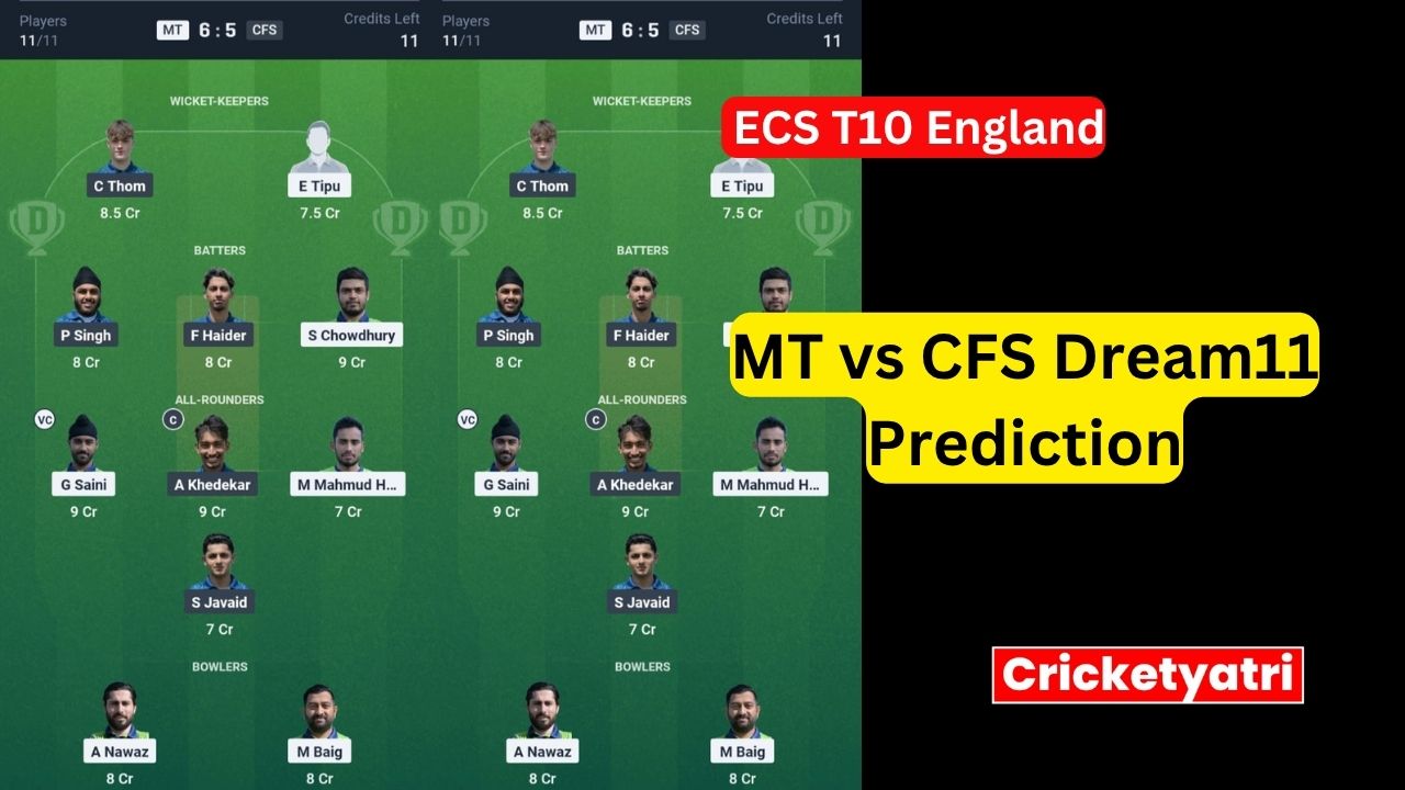 MT vs CFS Dream11