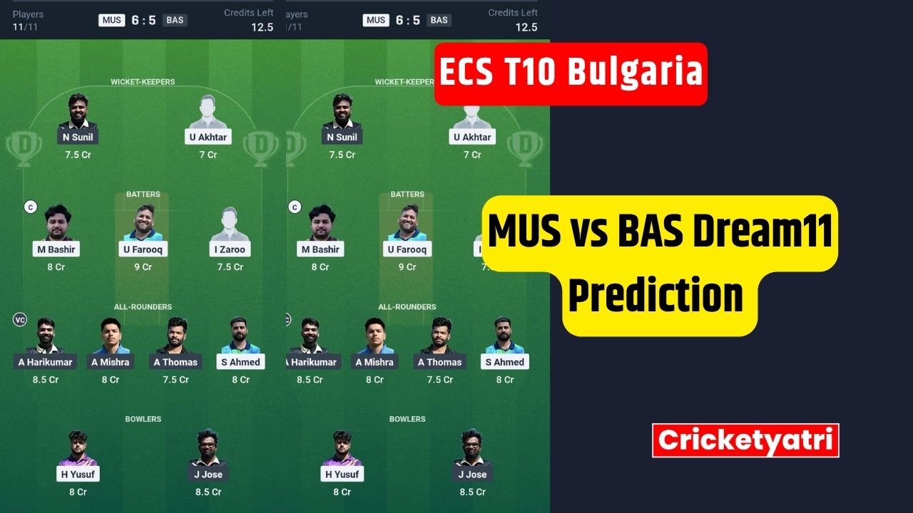 MUS vs BAS Dream11