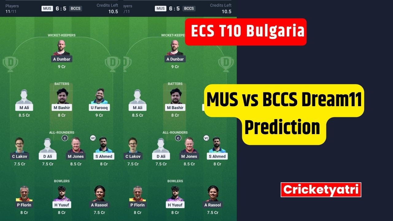 MUS vs BCCS Dream11