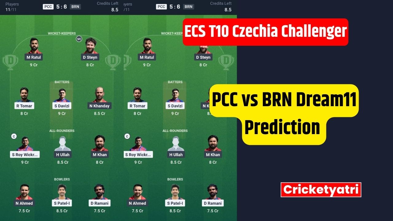 PCC vs BRN Dream11