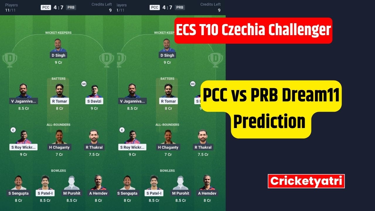 PCC vs PRB Dream11