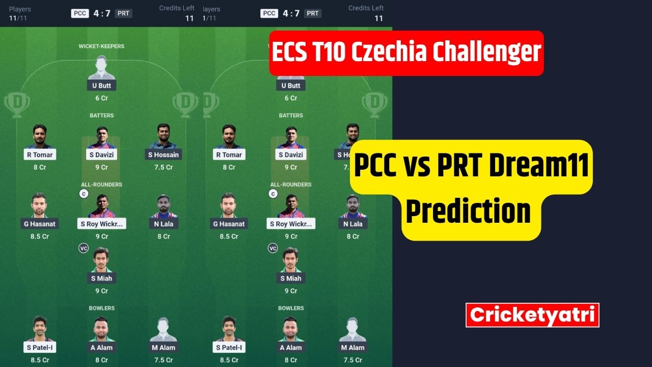 PCC vs PRT Dream11
