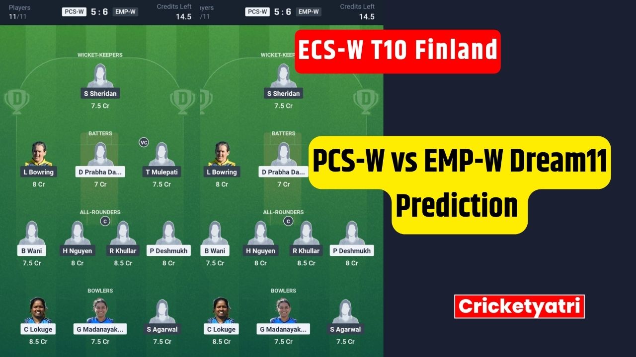 PCS-W vs EMP-W Dream11
