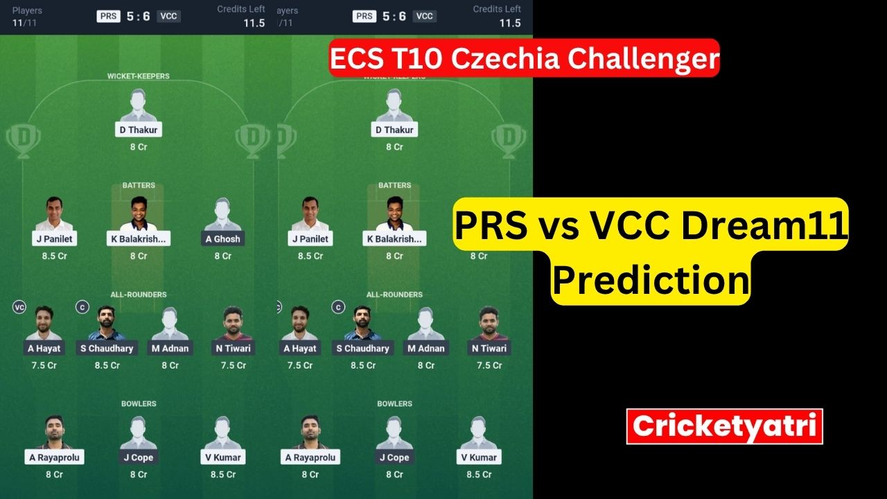 PRS vs VCC Dream11
