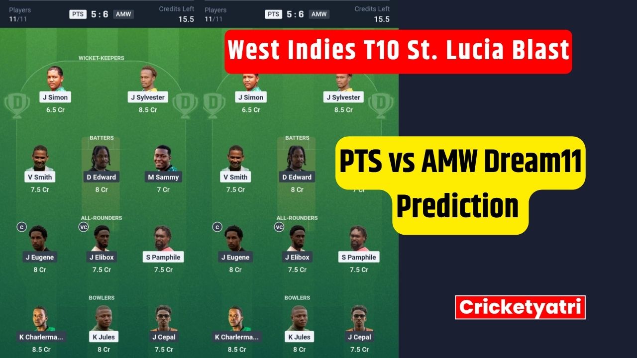 PTS vs AMW Dream11