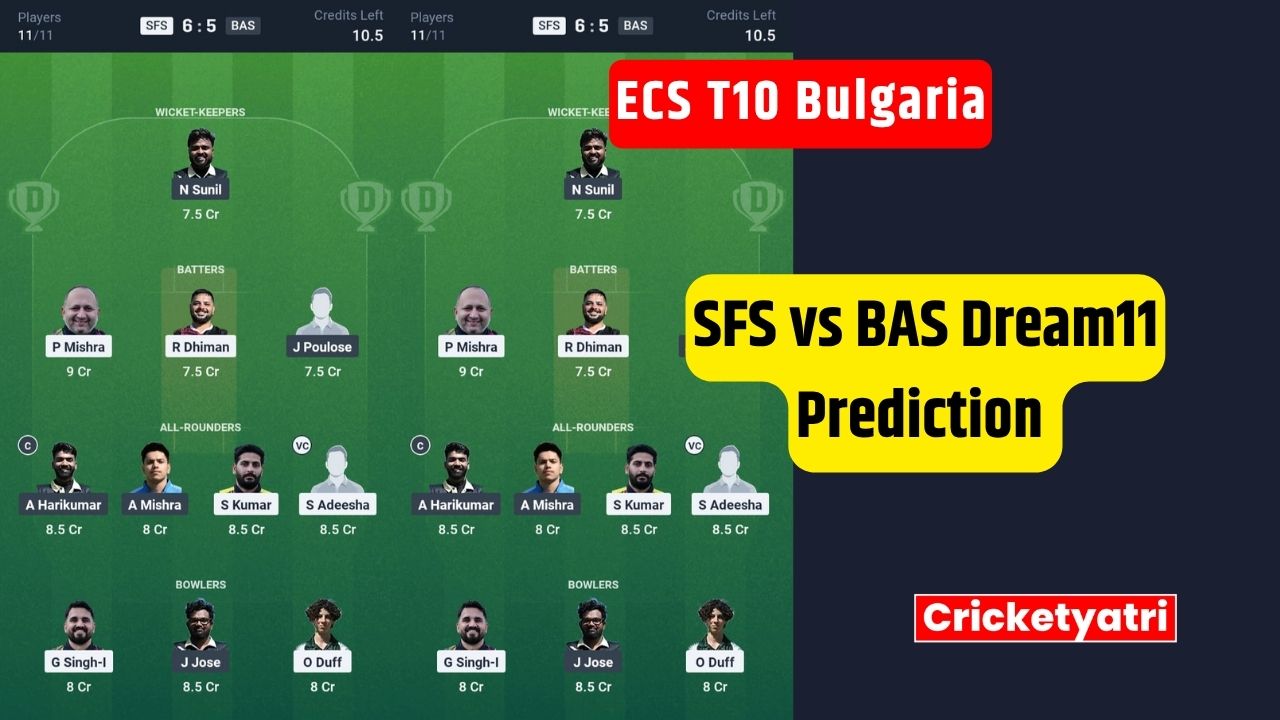 SFS vs BAS Dream11