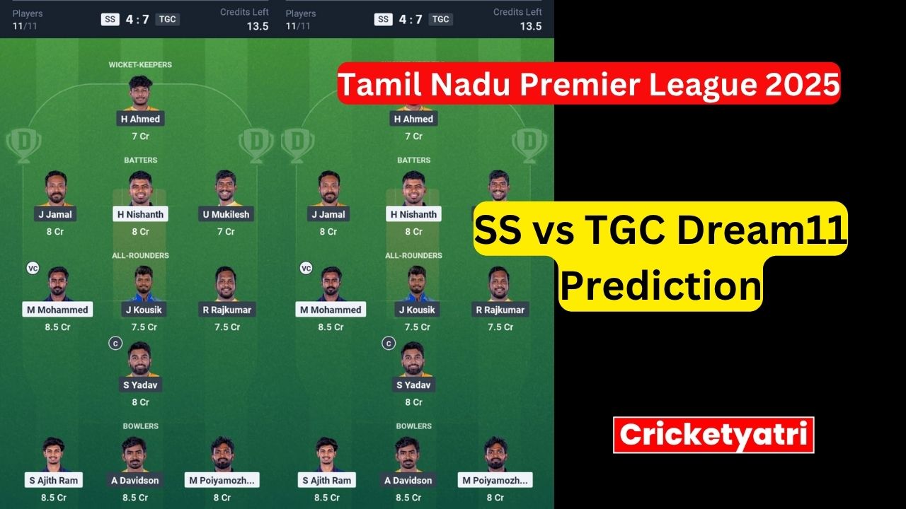 SS vs TGC Dream11