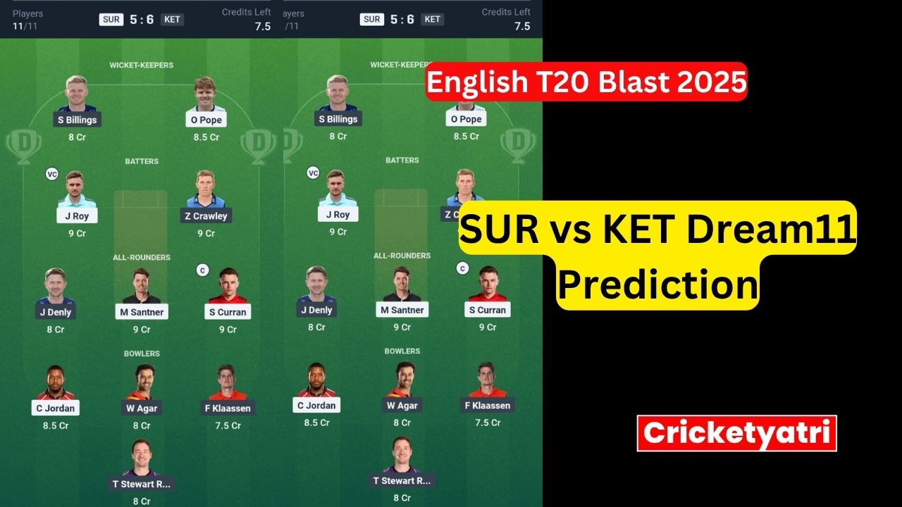 SUR vs KET Dream11