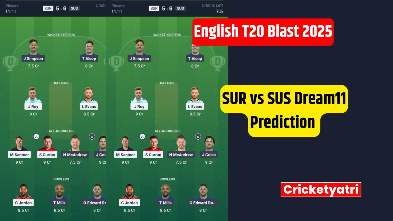 SUR vs SUS Dream11