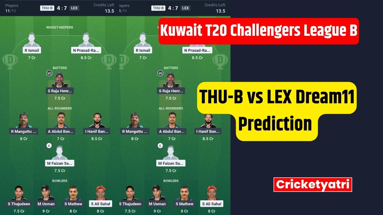 THU-B vs LEX Dream11