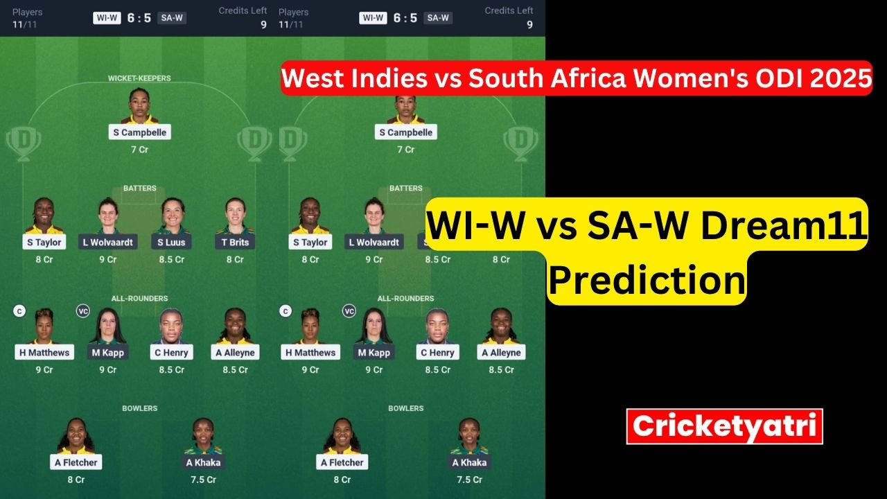 WI-W vs SA-W Dream11
