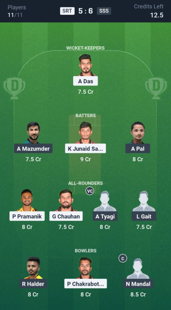 SRT vs SSS Dream11