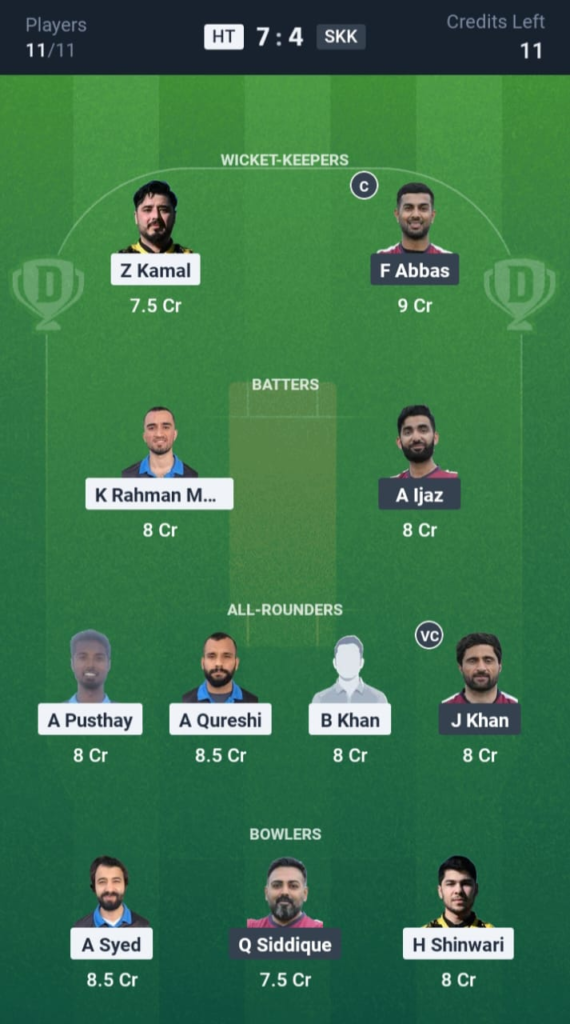 HT vs SKK Dream11