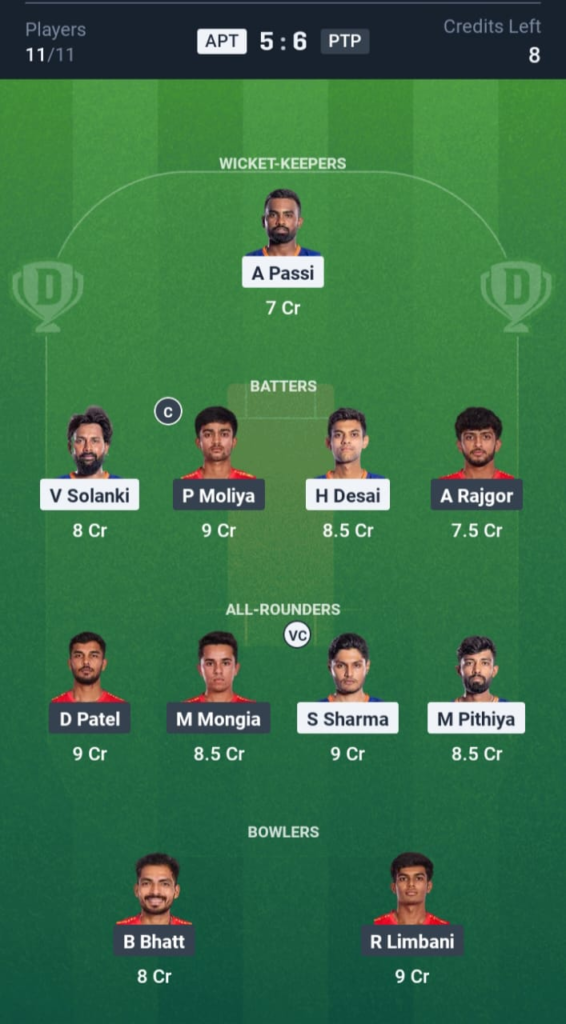 APT vs PTP Dream11