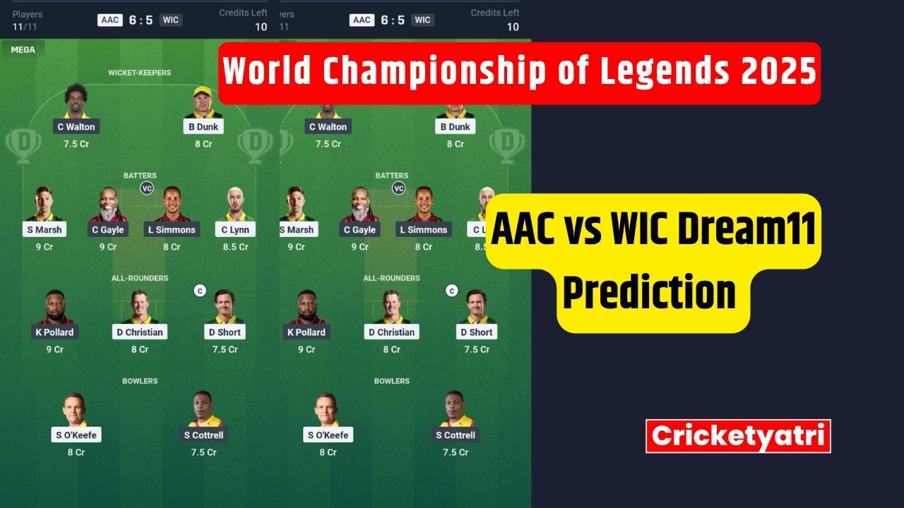 AAC vs WIC Dream11