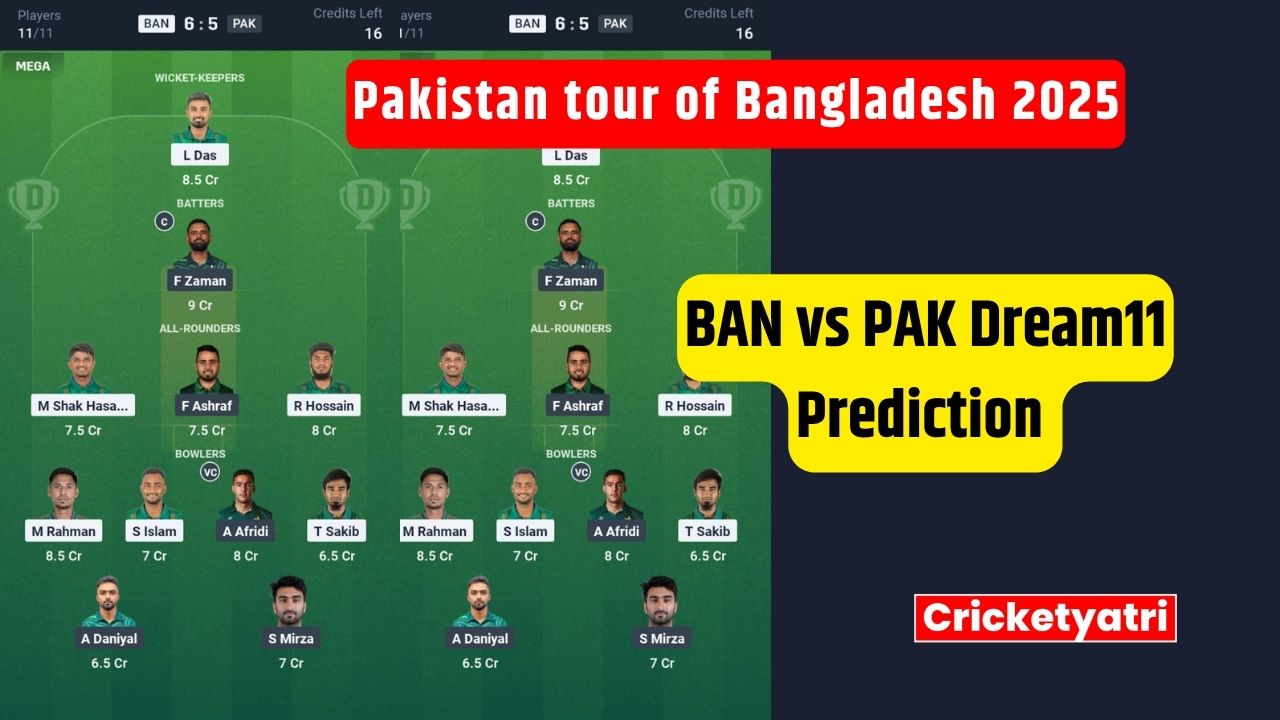 BAN vs PAK Dream11