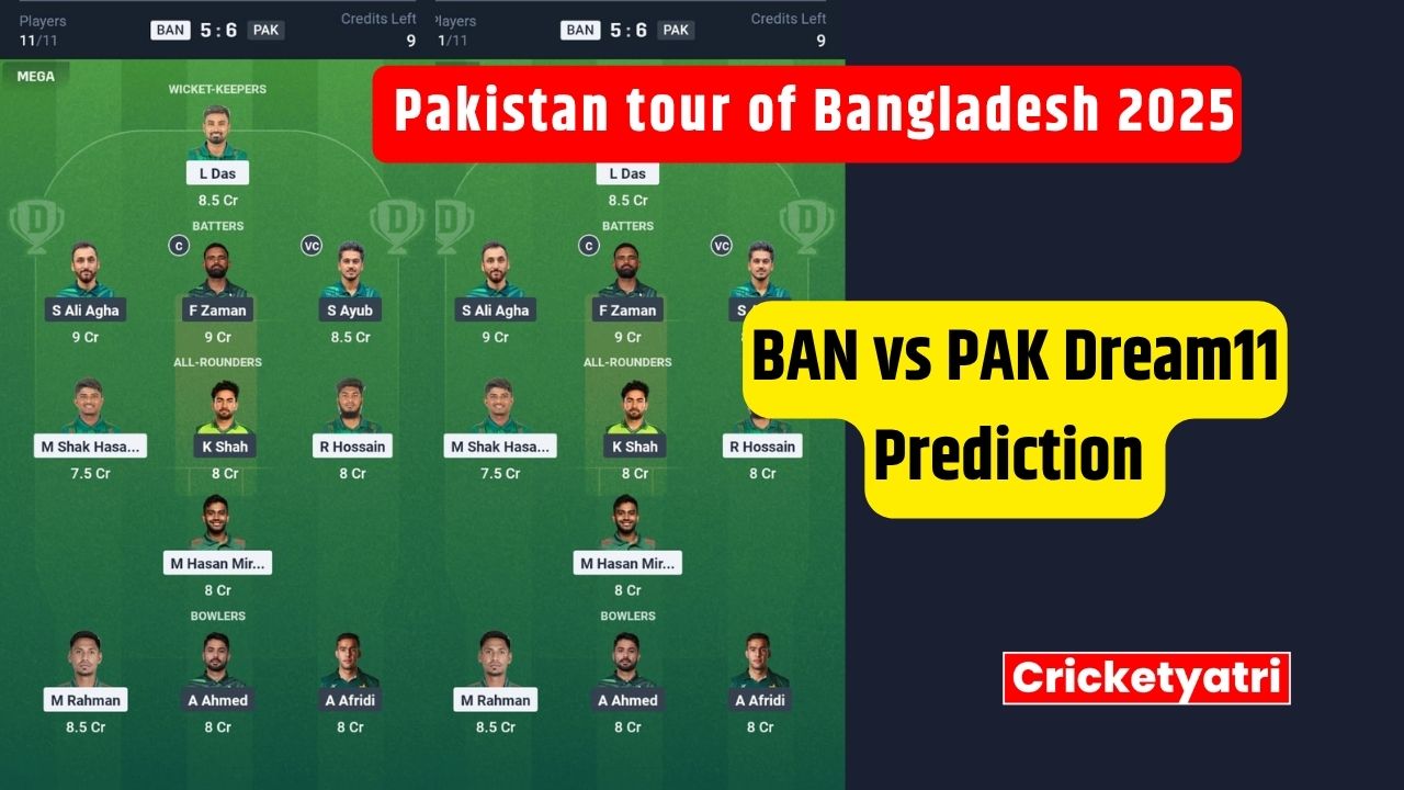 BAN vs PAK Dream11