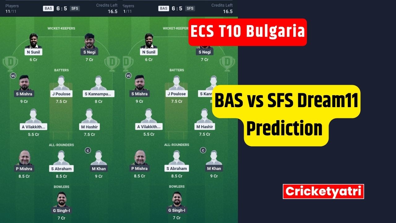 BAS vs SFS Dream11