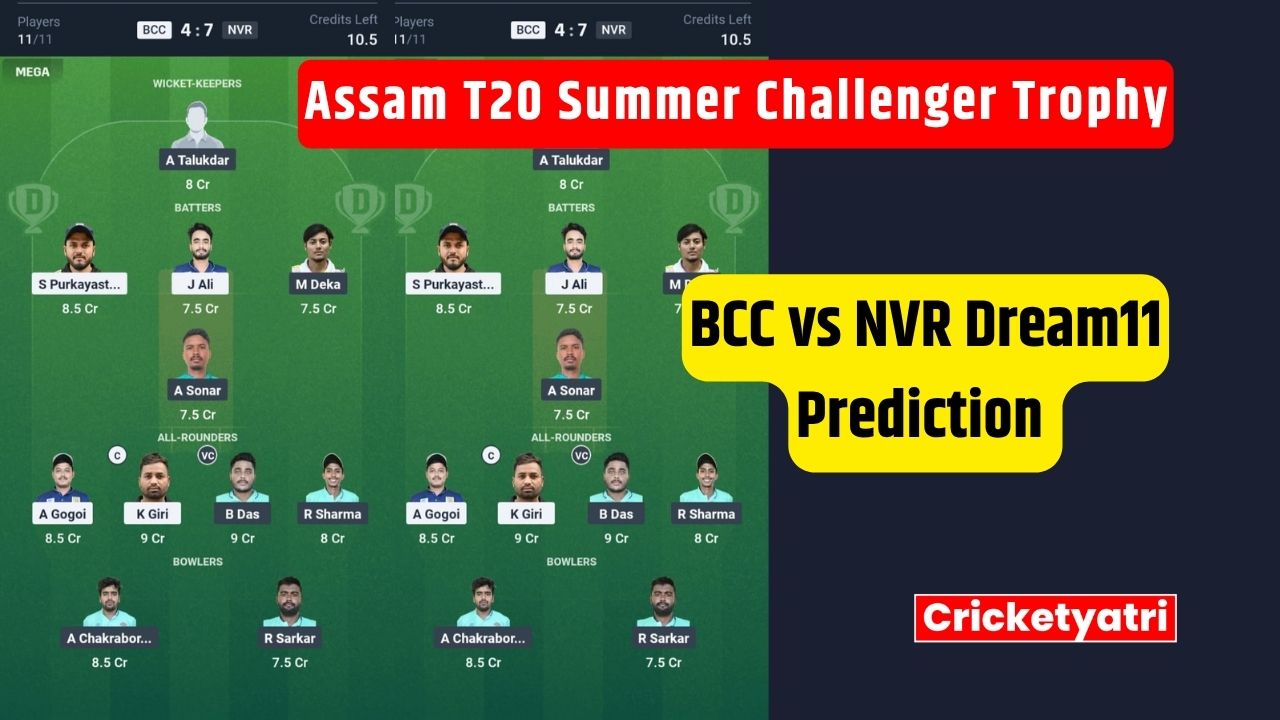 BCC vs NVR Dream11