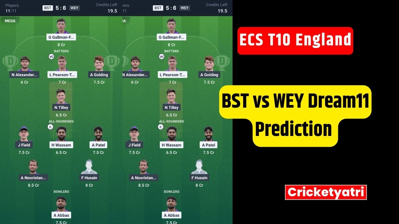 BST vs WEY Dream11