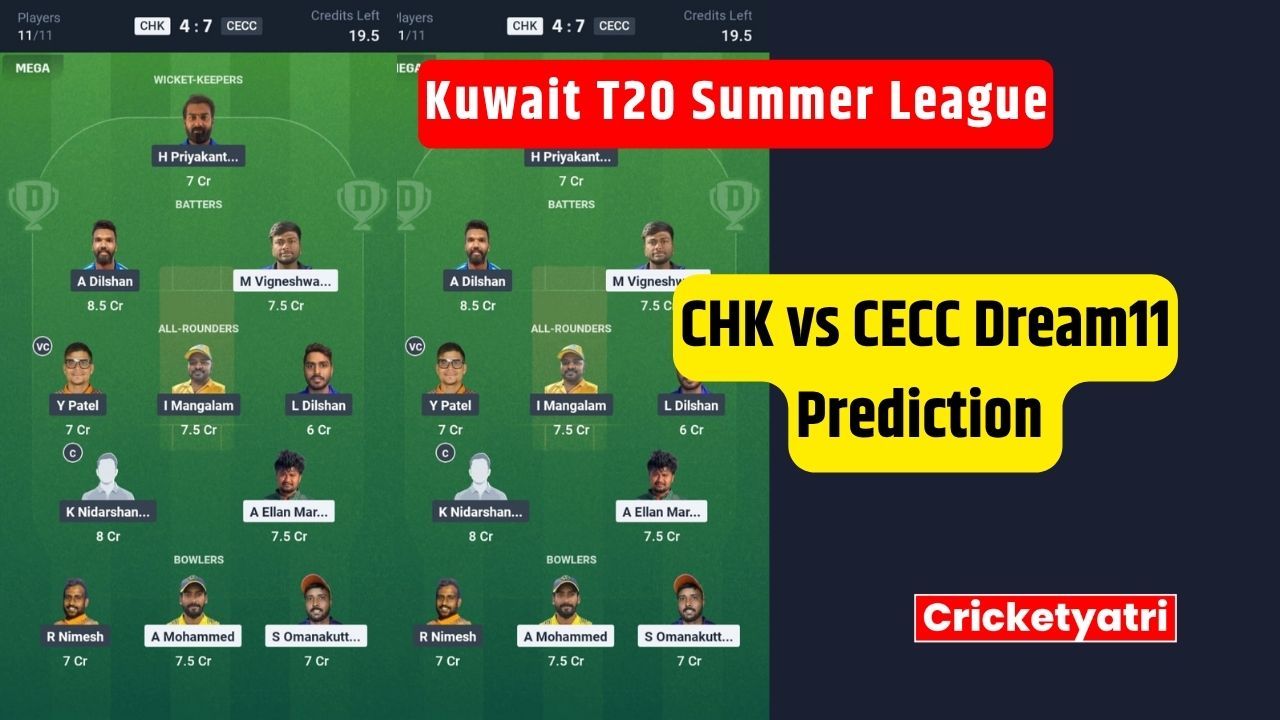 CHK vs CECC Dream11
