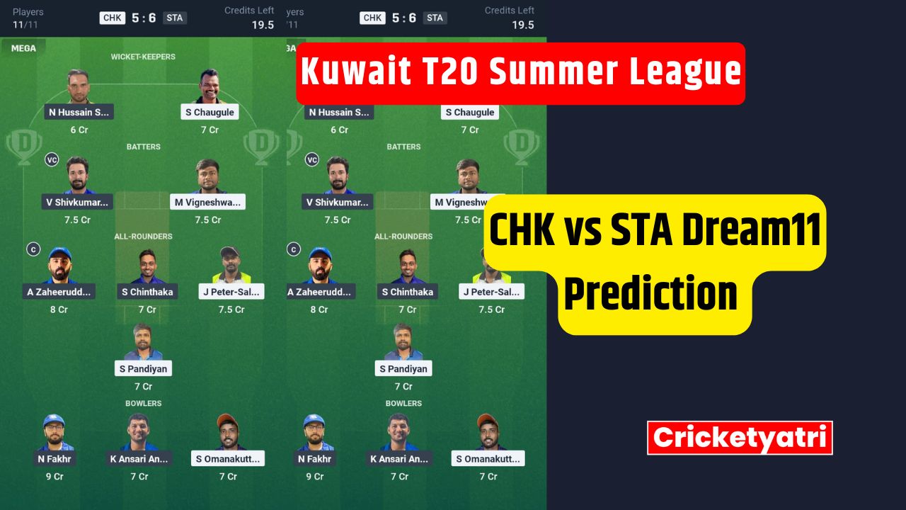 CHK vs STA Dream11