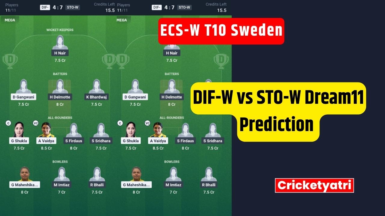 DIF-W vs STO-W Dream11