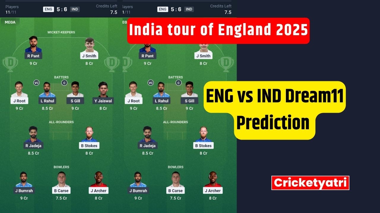 ENG vs IND Dream11