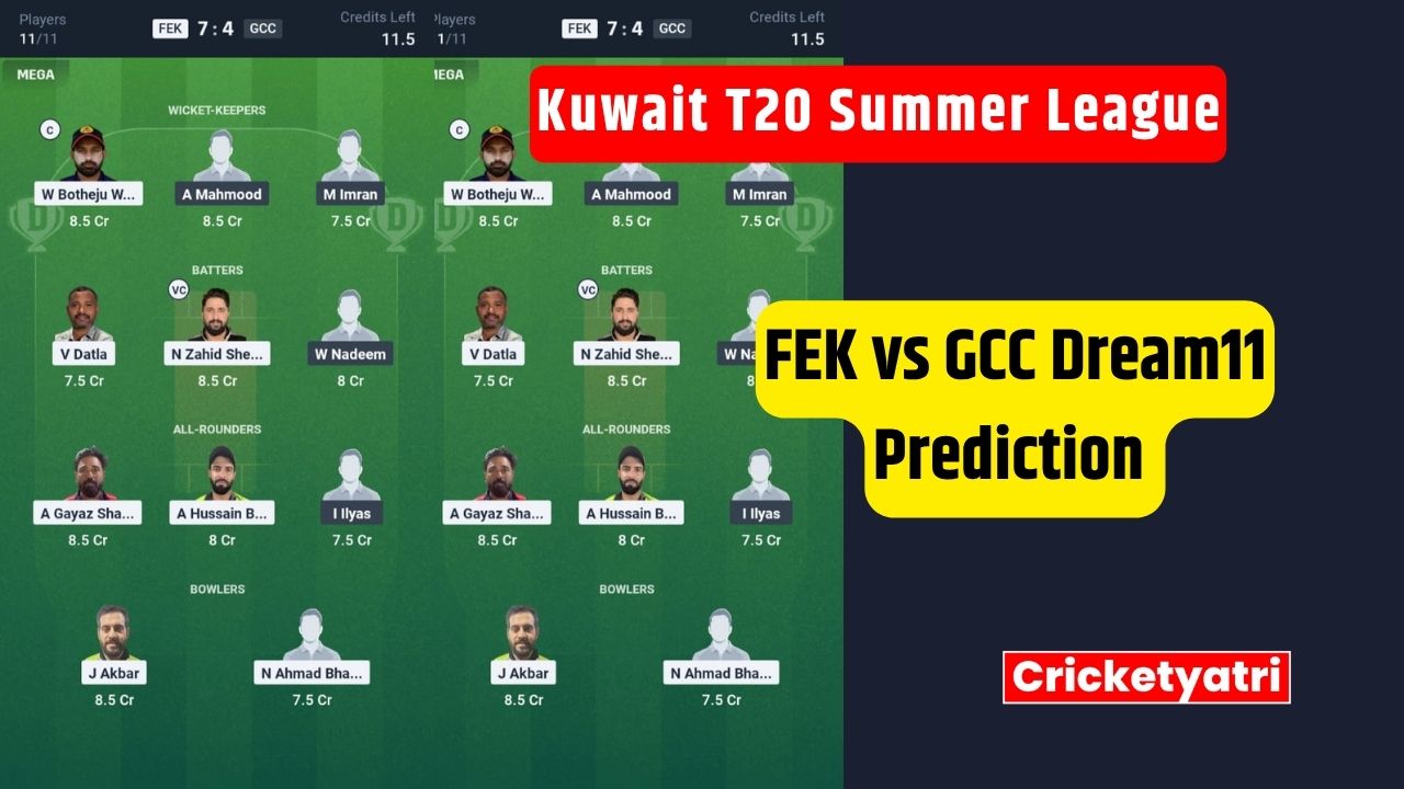 FEK vs GCC Dream11