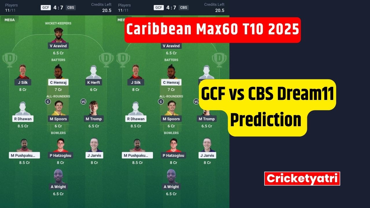GCF vs CBS Dream11