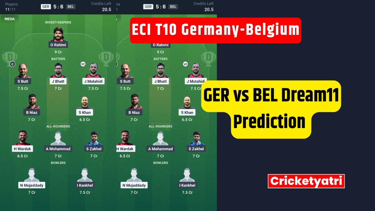 GER vs BEL Dream11